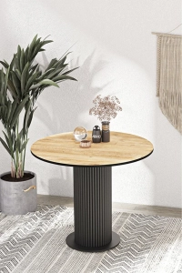 LİLA 90X90 YUVARLAK MUTFAK MASASI YEMEK ODASI MASASI